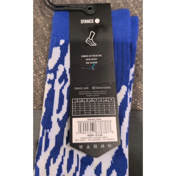 Stance Casual Socks Size Medium Blue - Picture 4 of 4